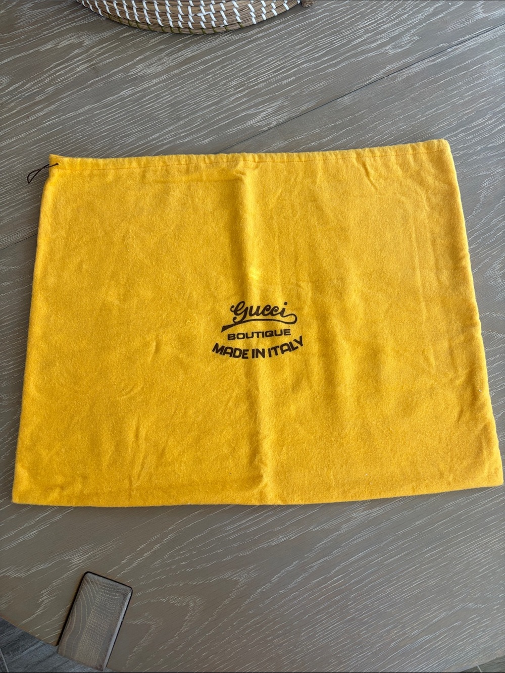 Gucci Yellow Dust Bag - Made in Italy